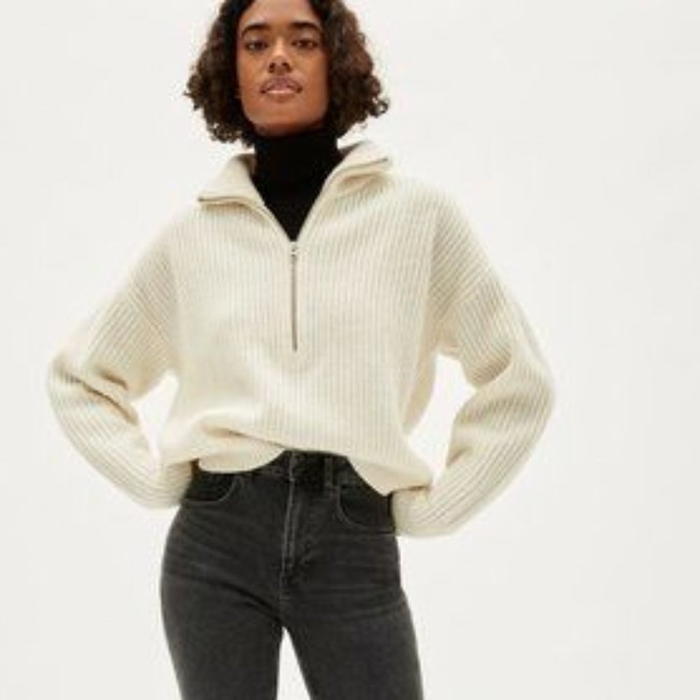 Everlane Merino Wool Half Zip Pullover
